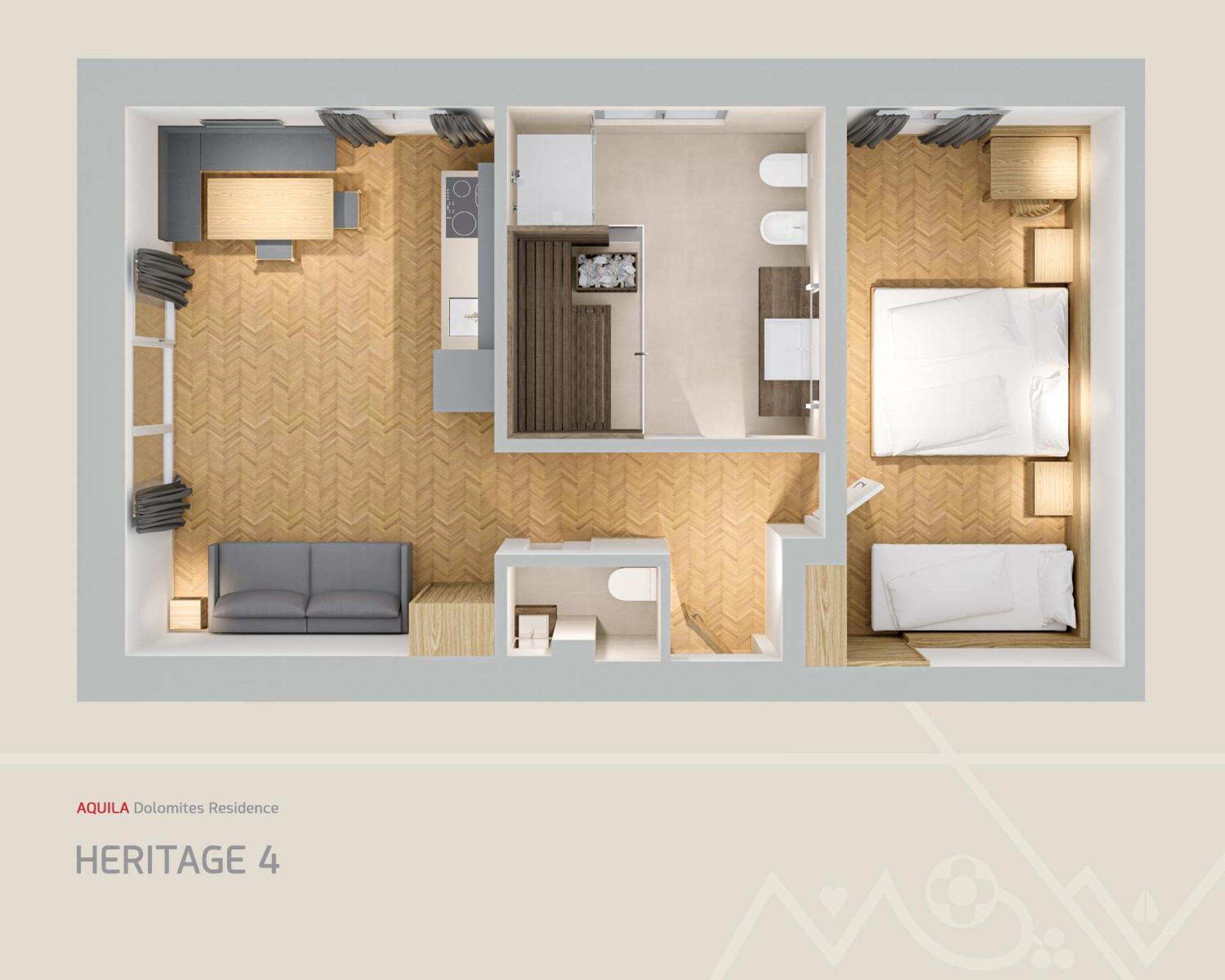 Residence Villa Aquila-Adler Ortisei Esterno foto